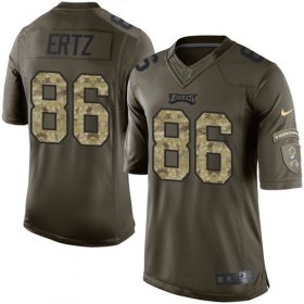 Wholesale Cheap Nike Eagles #86 Zach Ertz Green Youth Stitched NFL Limited 2015 Salute to Service Jersey