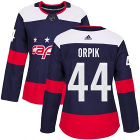Wholesale Cheap Adidas Capitals #44 Brooks Orpik Navy Authentic 2018 Stadium Series Women\'s Stitched NHL Jersey