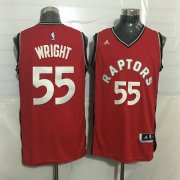 Wholesale Cheap Men's Toronto Raptors #55 Delon Wright Red New NBA Rev 30 Swingman Jersey