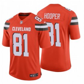 Wholesale Cheap Men\'s Cleveland Browns #81 Austin Hooper NFL Stitched Vapor Untouchable Limited Orange Nike Jersey