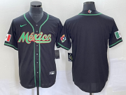 Wholesale Cheap Men's Mexico Baseball Blank NEW 2023 Black World Classic Stitched Jersey