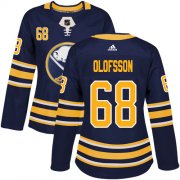 Wholesale Cheap Adidas Sabres #68 Victor Olofsson Navy Blue Home Authentic Women's Stitched NHL Jersey