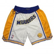 Wholesale Cheap Golden State Warriors 1995-96 White Just Don Shorts Swingman Shorts