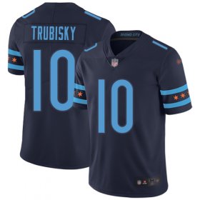 Wholesale Cheap Nike Bears #10 Mitchell Trubisky Navy Blue Team Color Men\'s Stitched NFL Limited City Edition Jersey