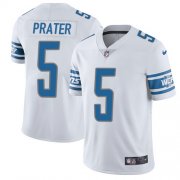 Wholesale Cheap Nike Lions #5 Matt Prater White Men's Stitched NFL Vapor Untouchable Limited Jersey