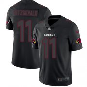 Wholesale Cheap Nike Cardinals #11 Larry Fitzgerald Black Men's Stitched NFL Limited Rush Impact Jersey