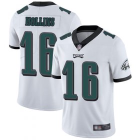 Wholesale Cheap Nike Eagles #16 Mack Hollins White Men\'s Stitched NFL Vapor Untouchable Limited Jersey