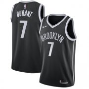 Wholesale Cheap Men's Brooklyn Nets #7 Kevin Durant Nike Black 2019-20 Swingman Icon Edition Jersey