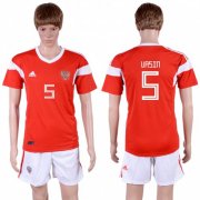 Wholesale Cheap Russia #5 Vasin Home Soccer Country Jersey