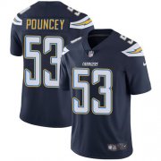 Wholesale Cheap Nike Chargers #53 Mike Pouncey Navy Blue Team Color Men's Stitched NFL Vapor Untouchable Limited Jersey