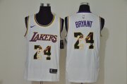Wholesale Cheap Men's Los Angeles Lakers #24 Kobe Bryant White Nike Swingman Stitched NBA Fashion Jersey