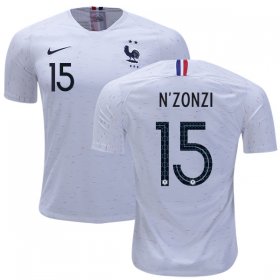 Wholesale Cheap France #15 N\'Zonzi Away Soccer Country Jersey