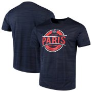Wholesale Cheap Paris Saint-Germain Levelwear Advantage T-Shirt Heathered Navy