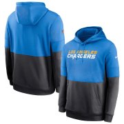 Wholesale Cheap Los Angeles Chargers Nike Sideline Impact Lockup Performance Pullover Hoodie Powder Blue Navy