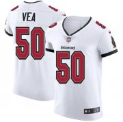 Wholesale Cheap Tampa Bay Buccaneers #50 Vita Vea Men's Nike White Vapor Elite Jersey
