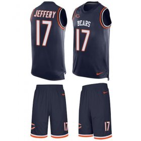 Wholesale Cheap Nike Bears #17 Alshon Jeffery Navy Blue Team Color Men\'s Stitched NFL Limited Tank Top Suit Jersey