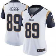 Wholesale Cheap Nike Rams #89 Tyler Higbee White Women's Stitched NFL Vapor Untouchable Limited Jersey