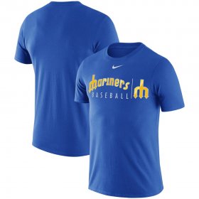 Wholesale Cheap Seattle Mariners Nike MLB Team Logo Practice T-Shirt Royal