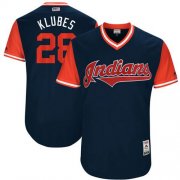Wholesale Cheap Indians #28 Corey Kluber Navy "Klubes" Players Weekend Authentic Stitched MLB Jersey