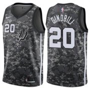 Wholesale Cheap Nike San Antonio Spurs #20 Manu Ginobili Camo NBA Swingman City Edition Jersey