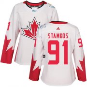 Wholesale Cheap Team Canada #91 Steven Stamkos White 2016 World Cup Women's Stitched NHL Jersey