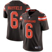 Wholesale Cheap Nike Browns #6 Baker Mayfield Brown Team Color Men's Stitched NFL Vapor Untouchable Limited Jersey