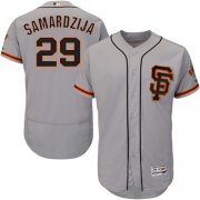 Wholesale Cheap Giants #29 Jeff Samardzija Grey Flexbase Authentic Collection Road 2 Stitched MLB Jersey