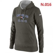 Wholesale Cheap Women's Nike New England Patriots Heart & Soul Pullover Hoodie Light Grey