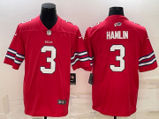 Wholesale Cheap Men's Buffalo Bills #3 Damar Hamlin Red 2022 Vapor Untouchable Stitched NFL Nike Limited Jersey
