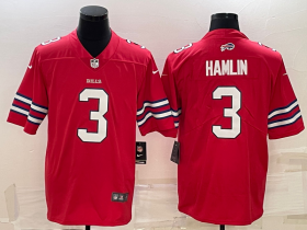 Wholesale Cheap Men\'s Buffalo Bills #3 Damar Hamlin Red 2022 Vapor Untouchable Stitched NFL Nike Limited Jersey