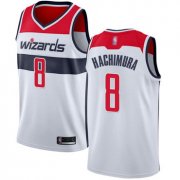 Wholesale Cheap Wizards #8 Rui Hachimura White Basketball Swingman Association Edition Jersey