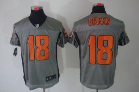 Wholesale Cheap Nike Bengals #18 A.J. Green Grey Shadow Men\'s Stitched NFL Elite Jersey