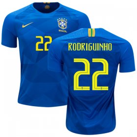 Wholesale Cheap Brazil #22 Rodriguinho Away Kid Soccer Country Jersey