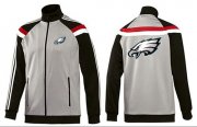 Wholesale Cheap NFL Philadelphia Eagles Team Logo Jacket Grey