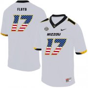 Wholesale Cheap Missouri Tigers 17 Richaud Floyd White USA Flag Nike College Football Jersey