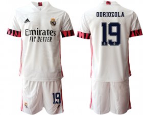 Wholesale Cheap Men 2020-2021 club Real Madrid home 19 white Soccer Jerseys1