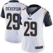 Wholesale Cheap Nike Rams #29 Eric Dickerson White Women's Stitched NFL Vapor Untouchable Limited Jersey
