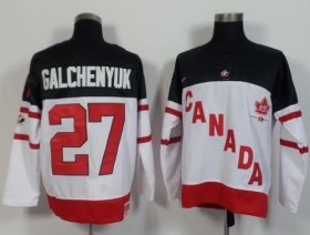 Wholesale Cheap Olympic CA. #27 Alex Galchenyuk White 100th Anniversary Stitched NHL Jersey