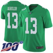 Wholesale Cheap Nike Eagles #13 Nelson Agholor Green Men's Stitched NFL Limited Rush 100th Season Jersey