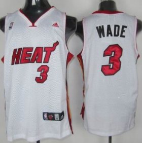 Wholesale Cheap Miami Heat #3 Dwyane Wade White Swingman Jersey