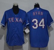 Wholesale Cheap Rangers #34 Nolan Ryan Blue Cool Base Stitched Youth MLB Jersey