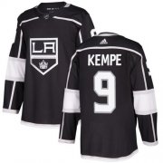 Wholesale Cheap Adidas Kings #9 Adrian Kempe Black Home Authentic Stitched NHL Jersey