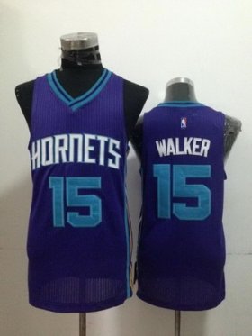 Wholesale Cheap Charlotte Hornets #15 Kemba Walker Purple Swingman Jersey