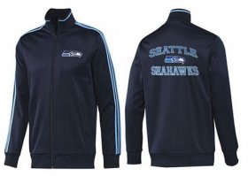 Wholesale Cheap NFL Seattle Seahawks Heart Jacket Dark Blue