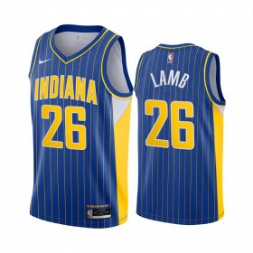 Wholesale Cheap Nike Pacers #26 Jeremy Lamb Blue NBA Swingman 2020-21 City Edition Jersey