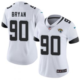 Wholesale Cheap Nike Jaguars #90 Taven Bryan White Women\'s Stitched NFL Vapor Untouchable Limited Jersey