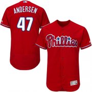 Wholesale Cheap Phillies #47 Larry Andersen Red Flexbase Authentic Collection Stitched MLB Jersey