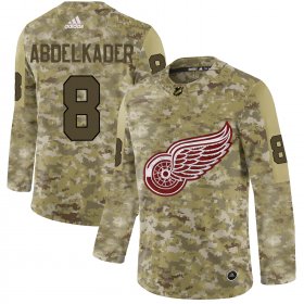 Wholesale Cheap Adidas Red Wings #8 Justin Abdelkader Camo Authentic Stitched NHL Jersey