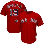 Wholesale Cheap Boston Red Sox #19 Jackie Bradley Jr. Majestic 2018 World Series Cool Base Player Jersey Scarlet