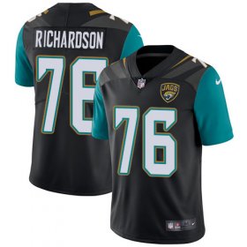 Wholesale Cheap Nike Jaguars #76 Will Richardson Black Team Color Men\'s Stitched NFL Vapor Untouchable Limited Jersey